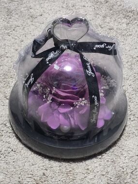 Just For You Purple Light Up Rose Gift For Mom Or Her